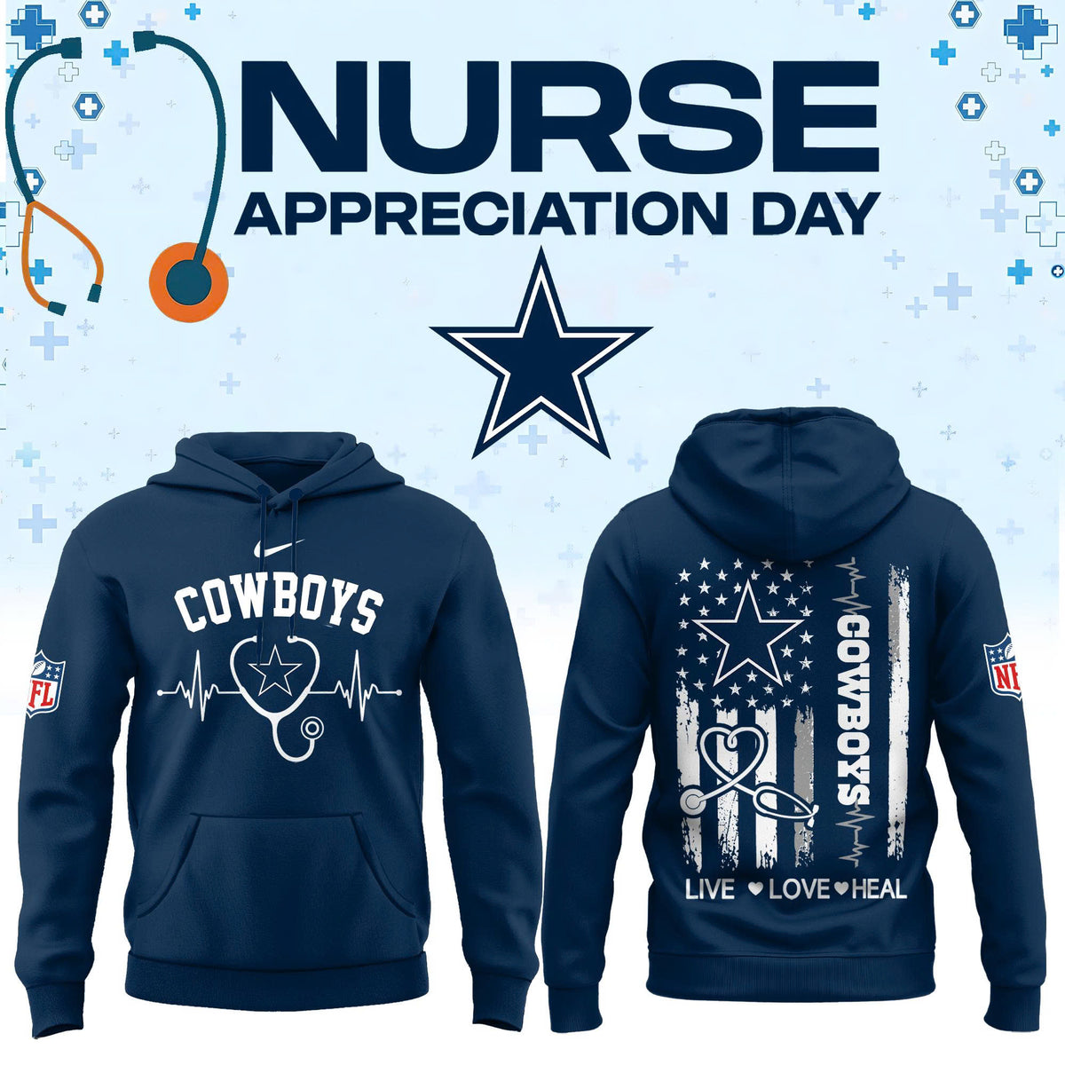 All Team NFL x Nurse Appreciation Day 2026 Hoodie