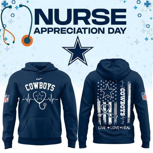Limited Edition Dallas Cowboys Nurse Appreciation Hoodie