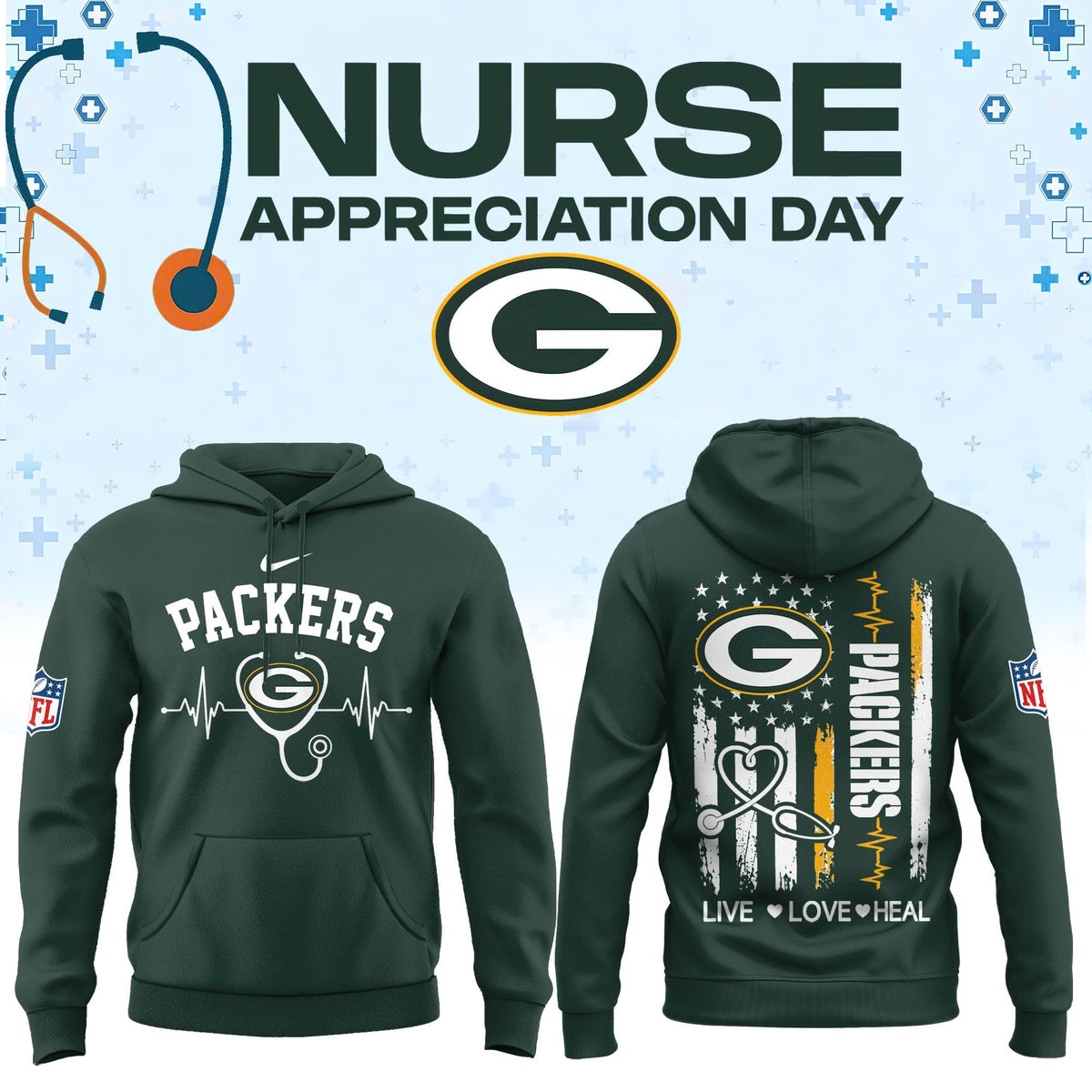 All Team NFL x Nurse Appreciation Day 2026 Hoodie
