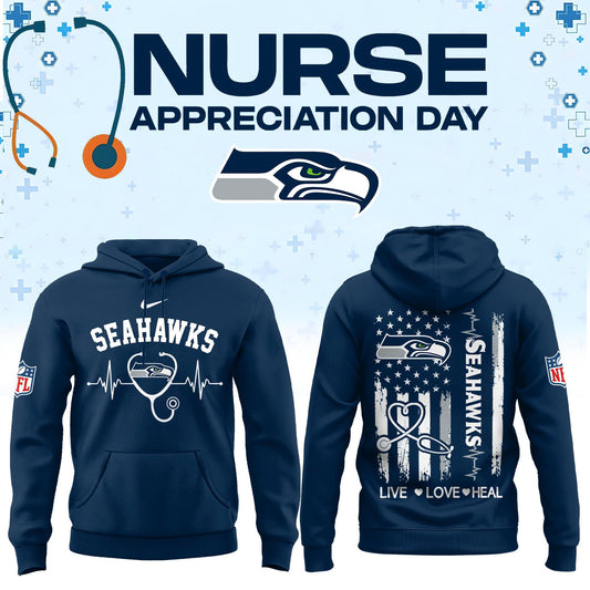 Limited Edition Seattle Seahawks Nurse Appreciation Hoodie