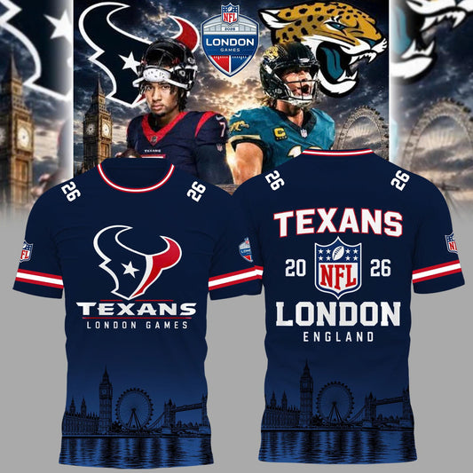 Limited Edition Houston Texans – NFL London Games 2026 T-shirt
