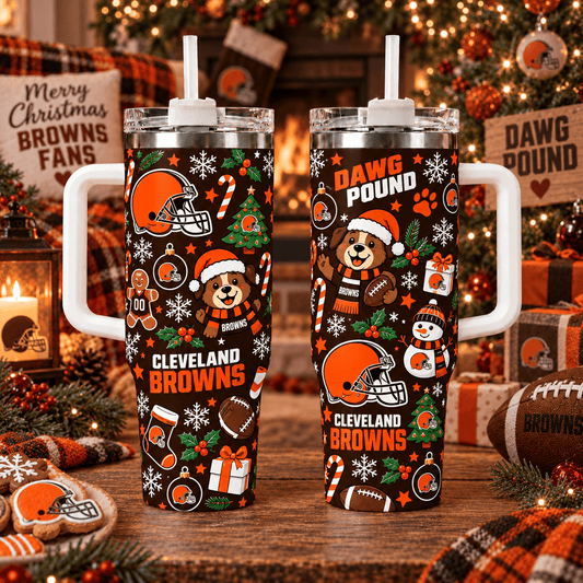 Limited Edition Cleveland Browns NFL Tumbler Christmas For Fan