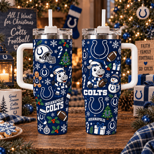 Limited Edition Indianapolis Colts NFL Tumbler Christmas For Fan