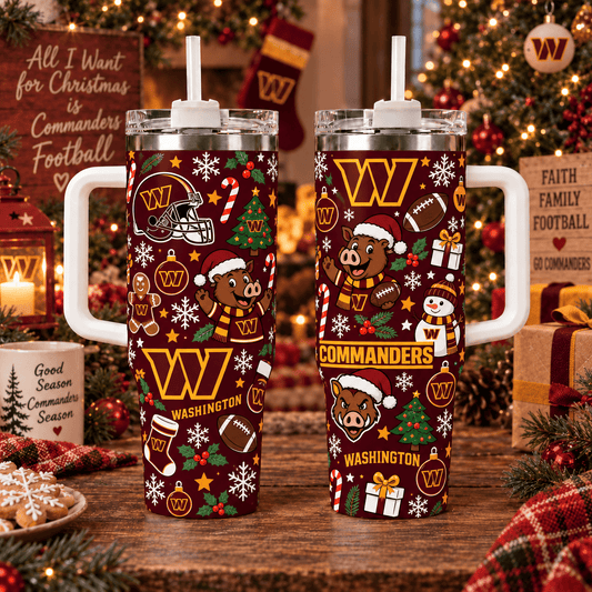 Limited Edition Washington Commanders NFL Tumbler Christmas For Fan