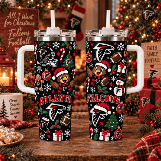 Limited Edition Atlanta Falcons NFL Tumbler Christmas For Fan