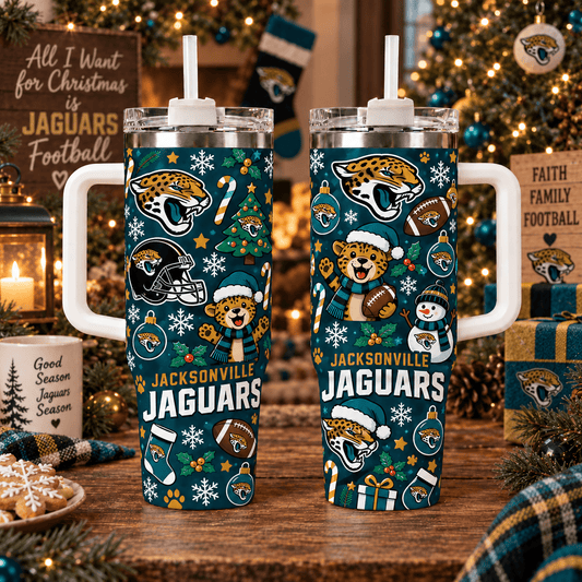 Limited Edition Jacksonville Jaguars NFL Tumbler Christmas For Fan