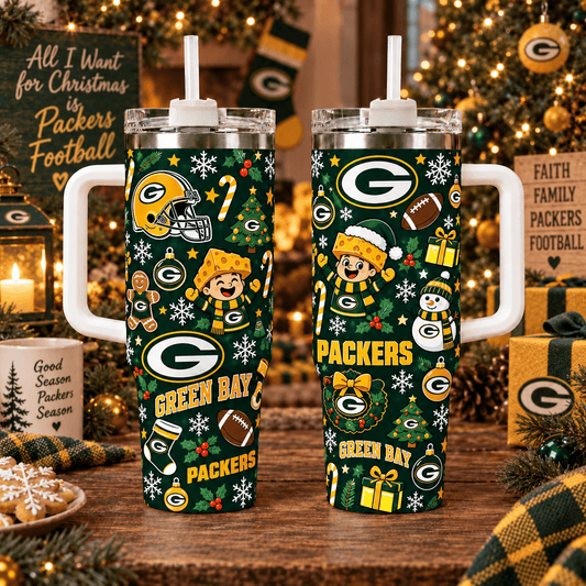 Limited Edition Green Bay Packers NFL Tumbler Christmas For Fan
