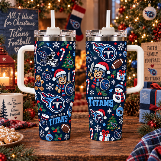 Limited Edition Tennessee Titans NFL Tumbler Christmas For Fan