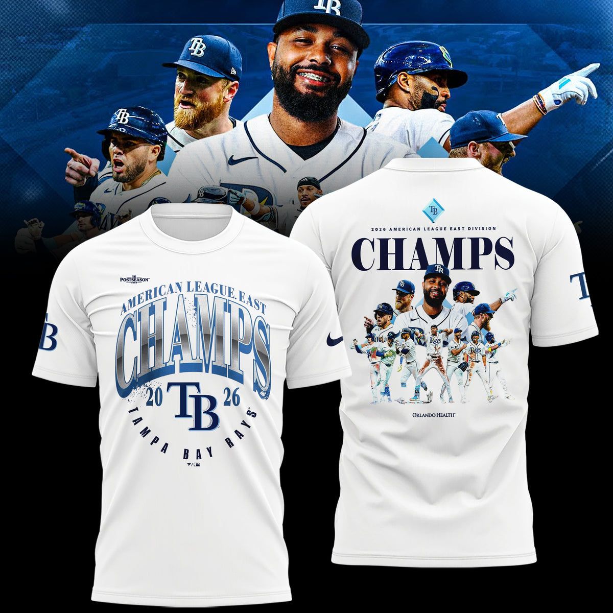 Limited Edition Tampa Bay Rays 2026 AL East Division Champions T-shirt