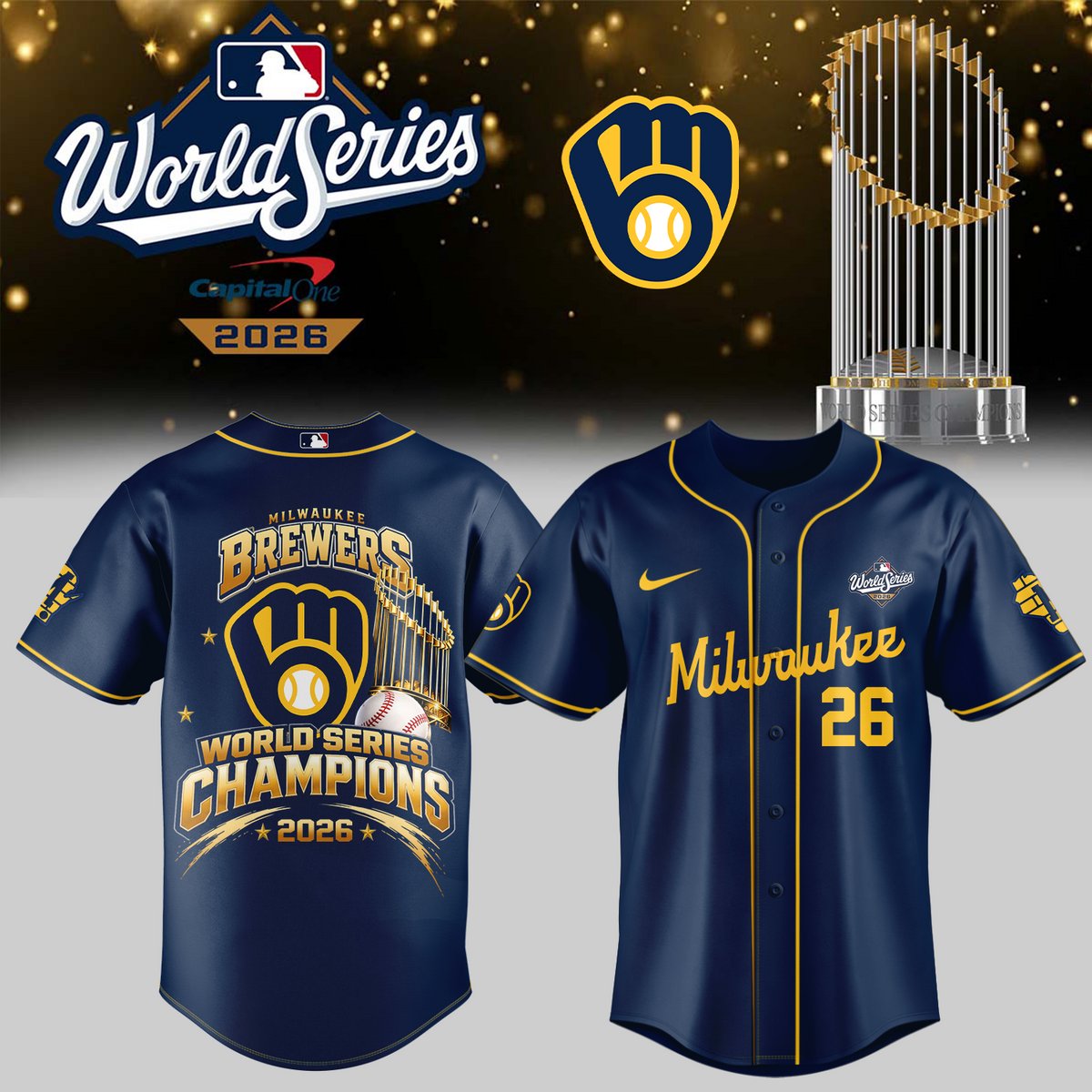 Limited Edition Milwaukee Brewers 2026 World Series Champions Jersey
