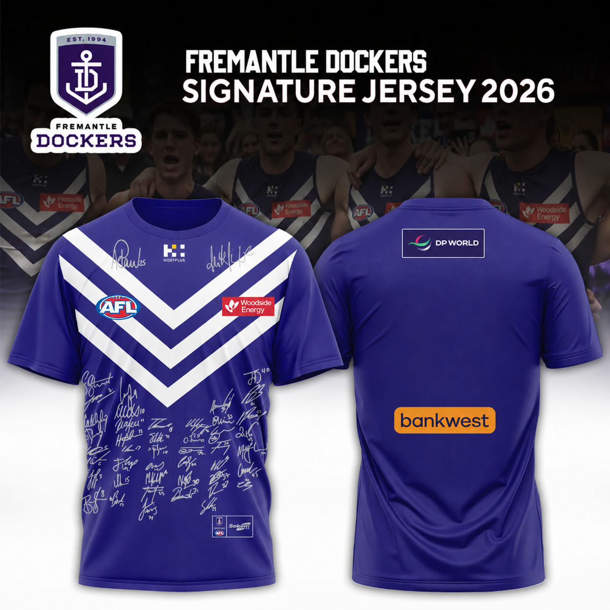 Limited Edition Fremantle Dockers 2026 AFL Grand Final T-shirt