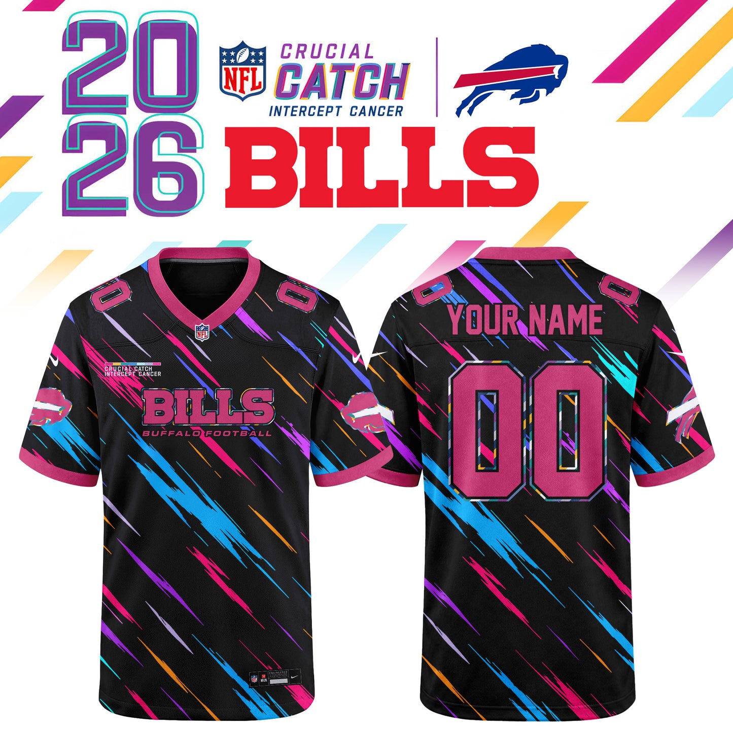 ALL Team NFL x Crucial Catch 2026 Football Jersey