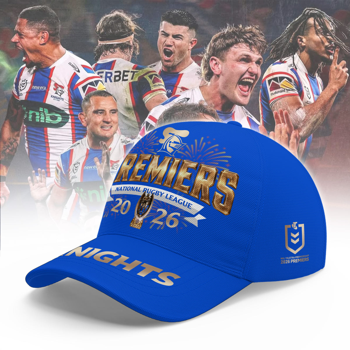 Limited Edition Newcastle Knights 2026 NRL Premiers Cap