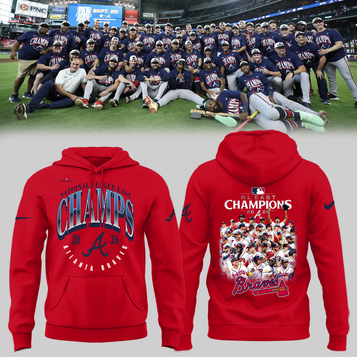 Limited Edition Atlanta Braves 2026 NL East Division Champions Hoodie