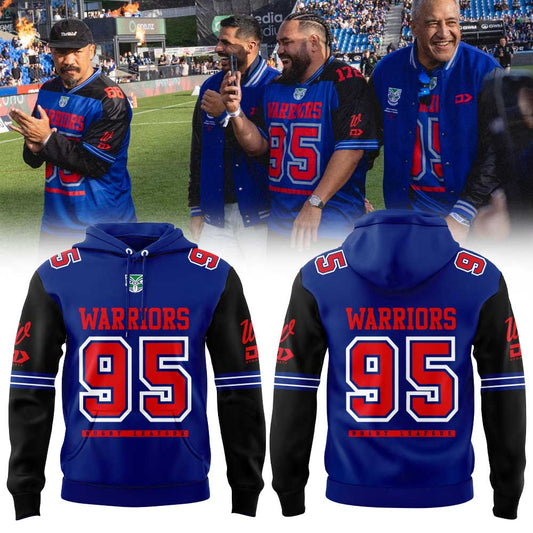 Limited Edition New Zealand Warriors Magic Round 2026 Red/Blue Hoodie