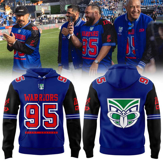 Limited Edition New Zealand Warriors Magic Round 2026 Red/Blue Hoodie