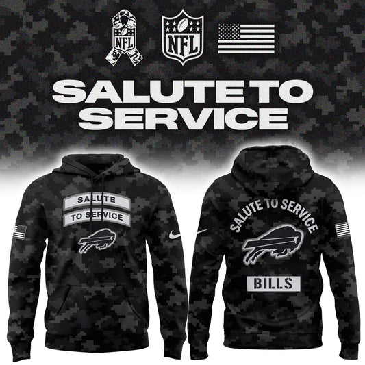 Limited Edition Buffalo Bills Salute To Service “Made With Purpose” Hoodie