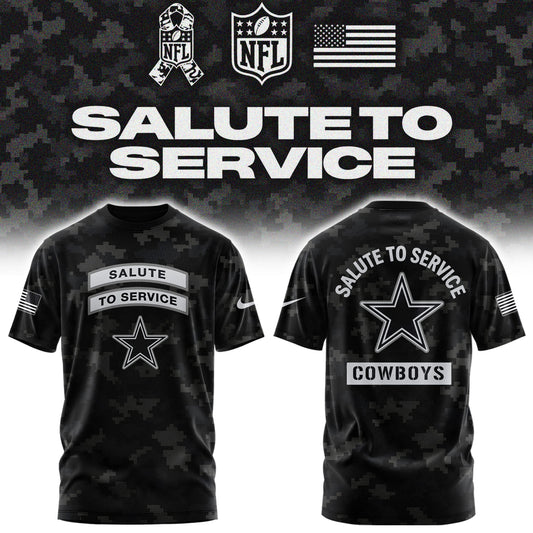 Limited Edition Dallas Cowboys Salute To Service “Made With Purpose” T-shirt
