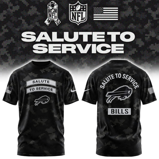 Limited Edition Buffalo Bills Salute To Service “Made With Purpose” T-shirt