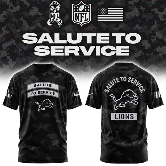 Limited Edition Detroit Lions Salute To Service “Made With Purpose” T-shirt