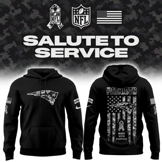 Limited Edition New England Patriots Salute To Service “Made With Purpose” Hoodie