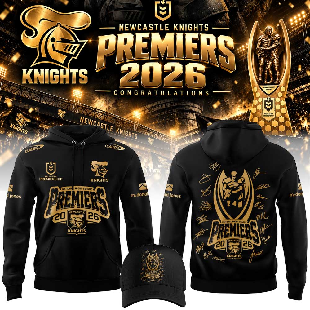 Limited Edition Newcastle Knights 2026 NRL Premiers Hoodie