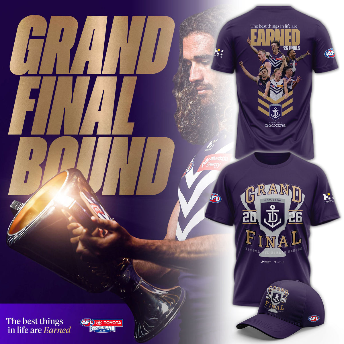 Limited Edition Fremantle Dockers 2026 AFL Grand Final T-shirt
