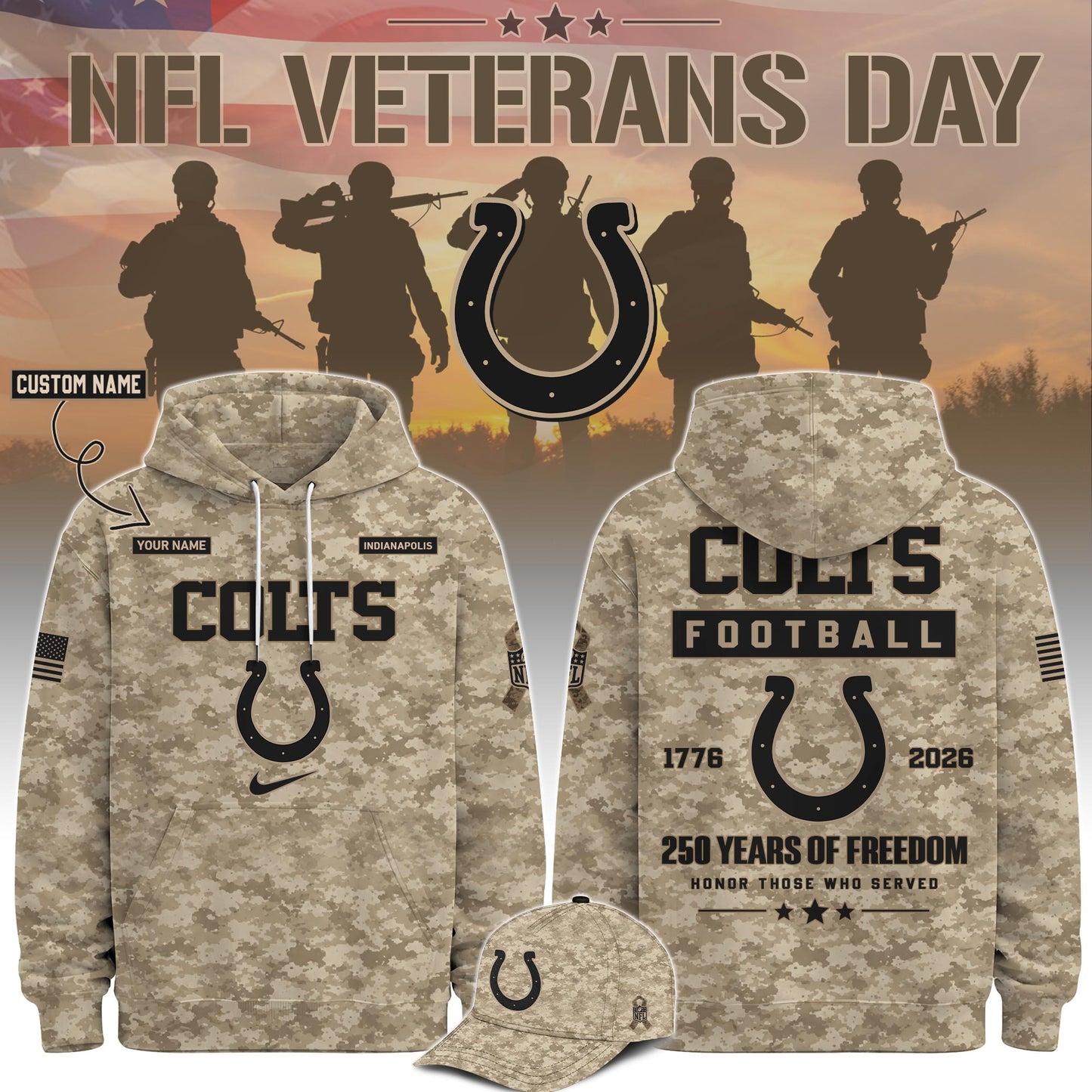 All Team NFL x Veterans Day 2026 Hoodie
