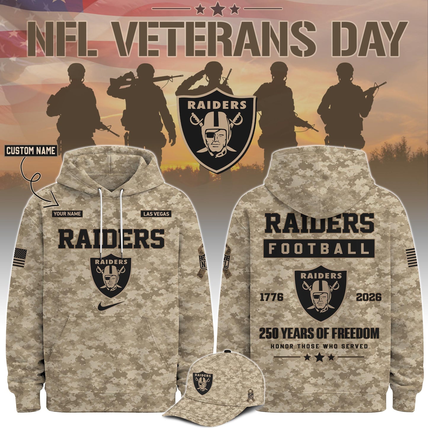 All Team NFL x Veterans Day 2026 Hoodie