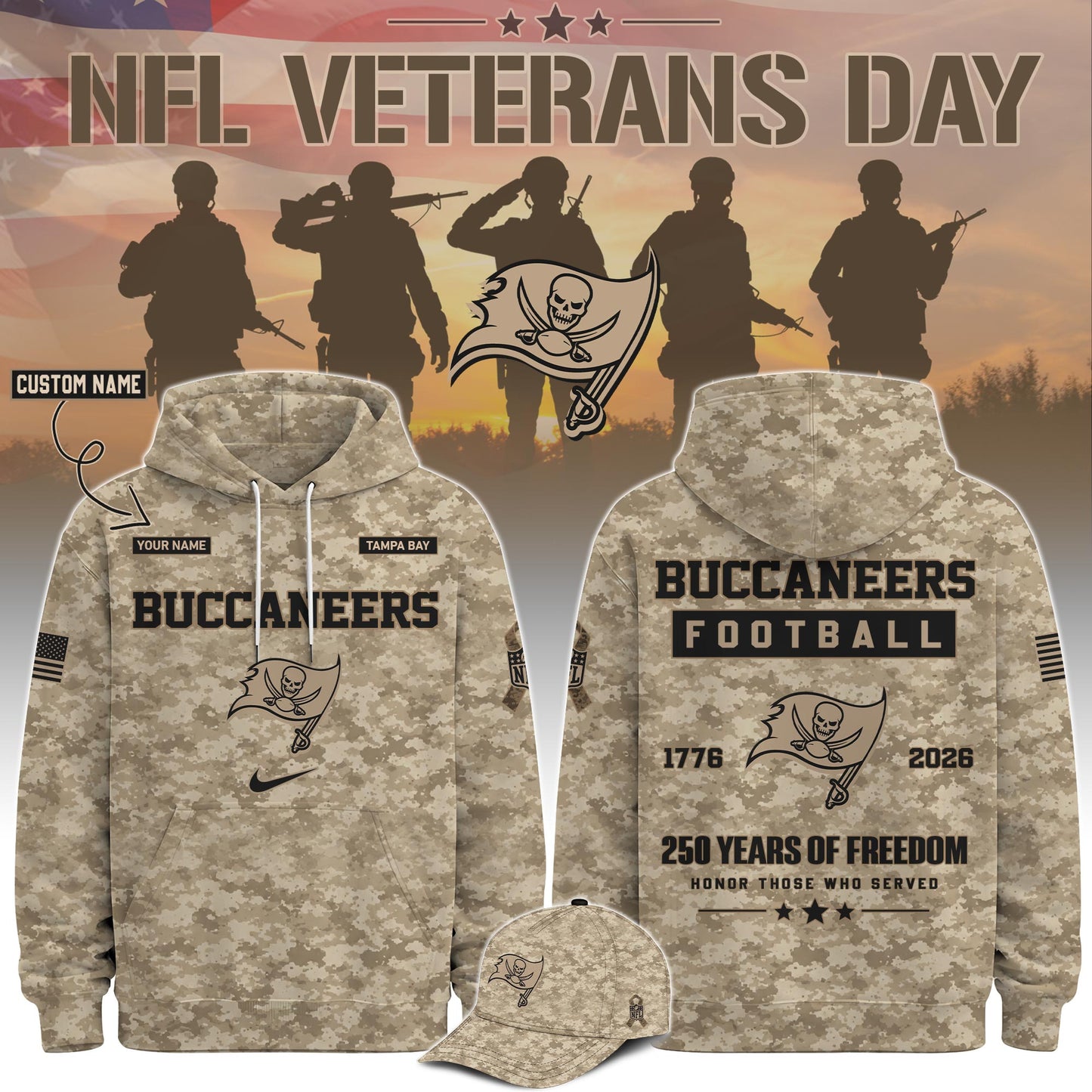 All Team NFL x Veterans Day 2026 Hoodie