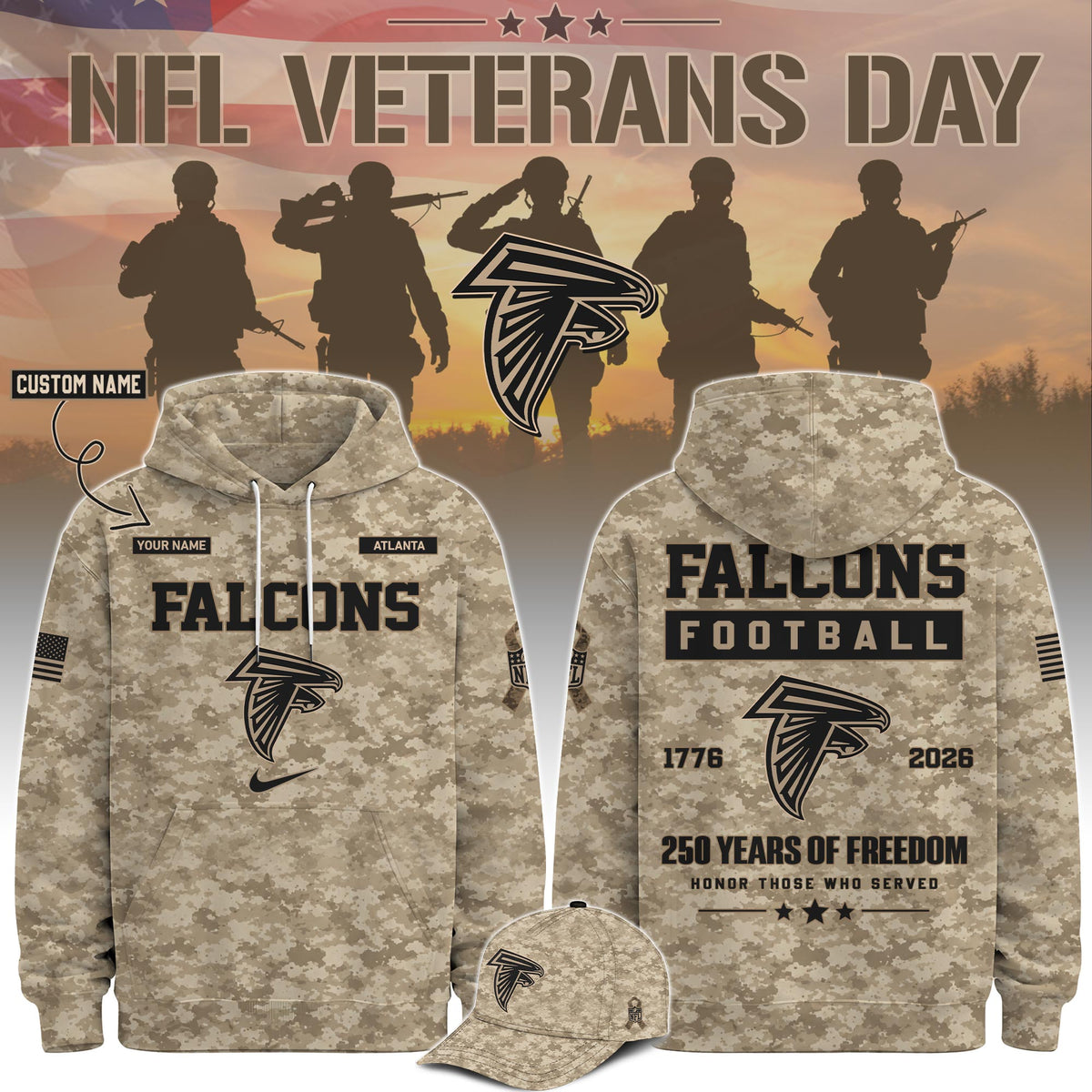 All Team NFL x Veterans Day 2026 Hoodie