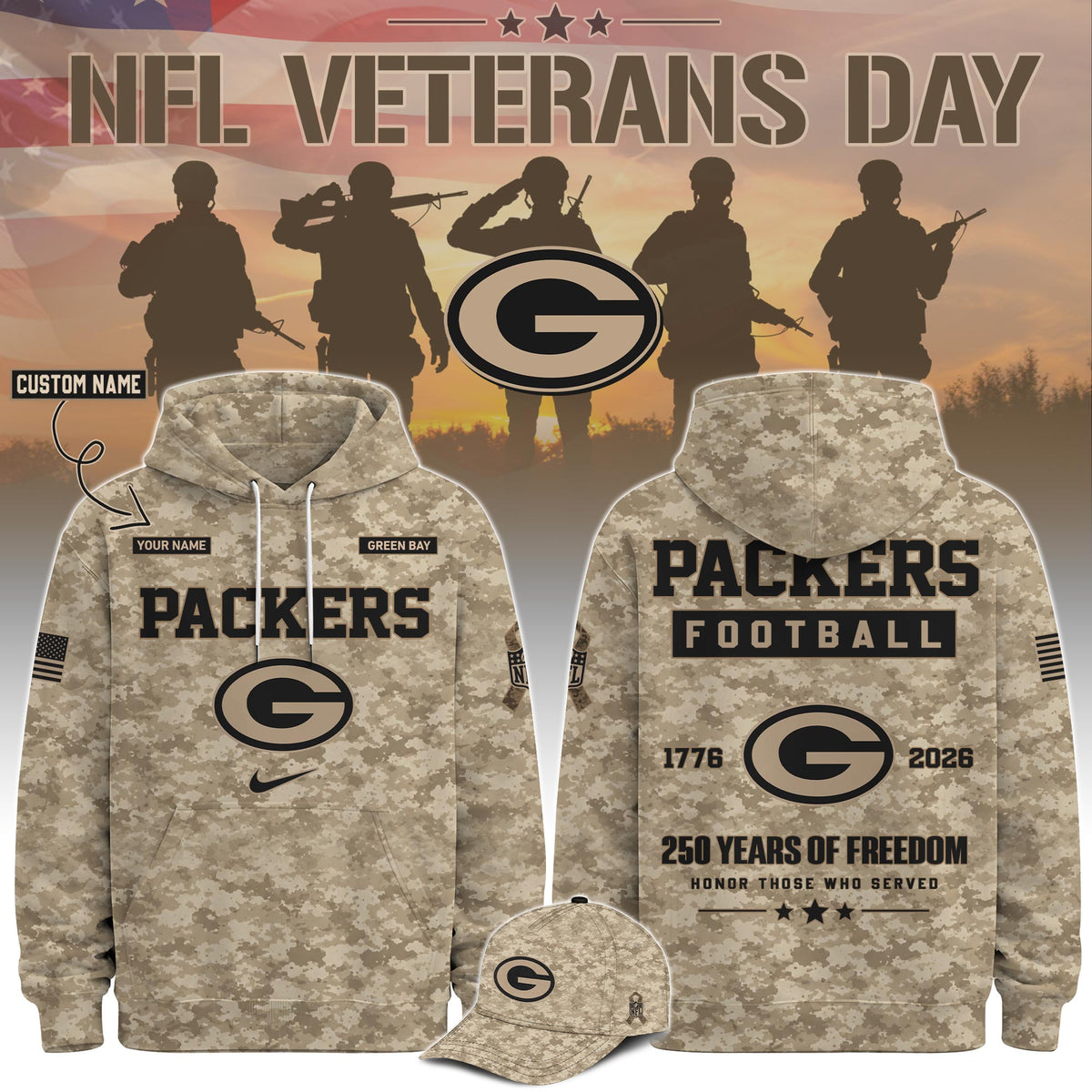 All Team NFL x Veterans Day 2026 Hoodie