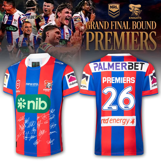 Limited Edition Newcastle Knights 2026 NRL PREMIERS Rugby New Jersey