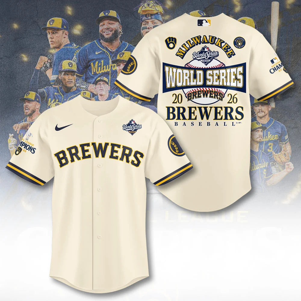 Limited Edition Milwaukee Brewers 2026 National League Champions Jersey