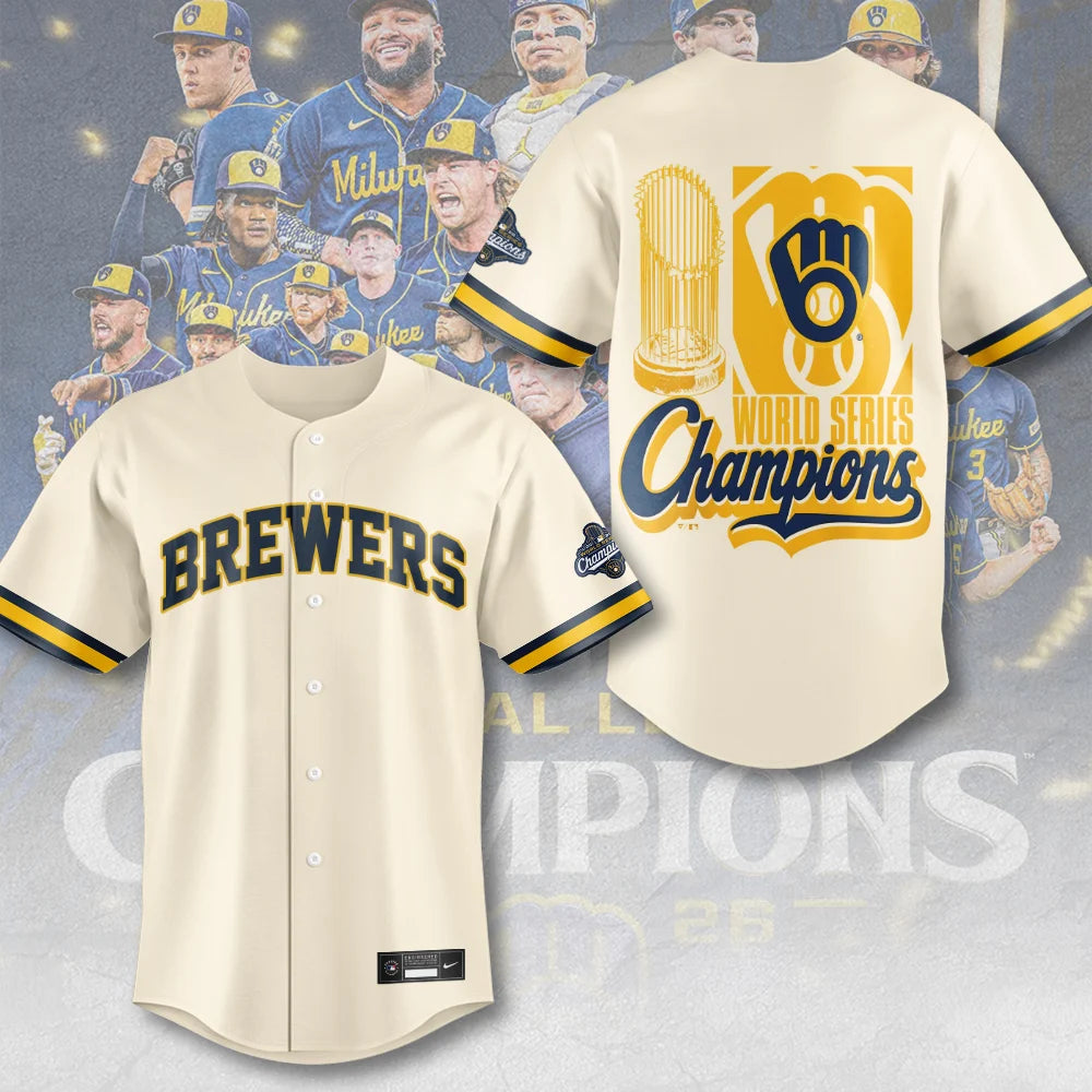 Limited Edition Milwaukee Brewers 2026 World Series Champions Jersey