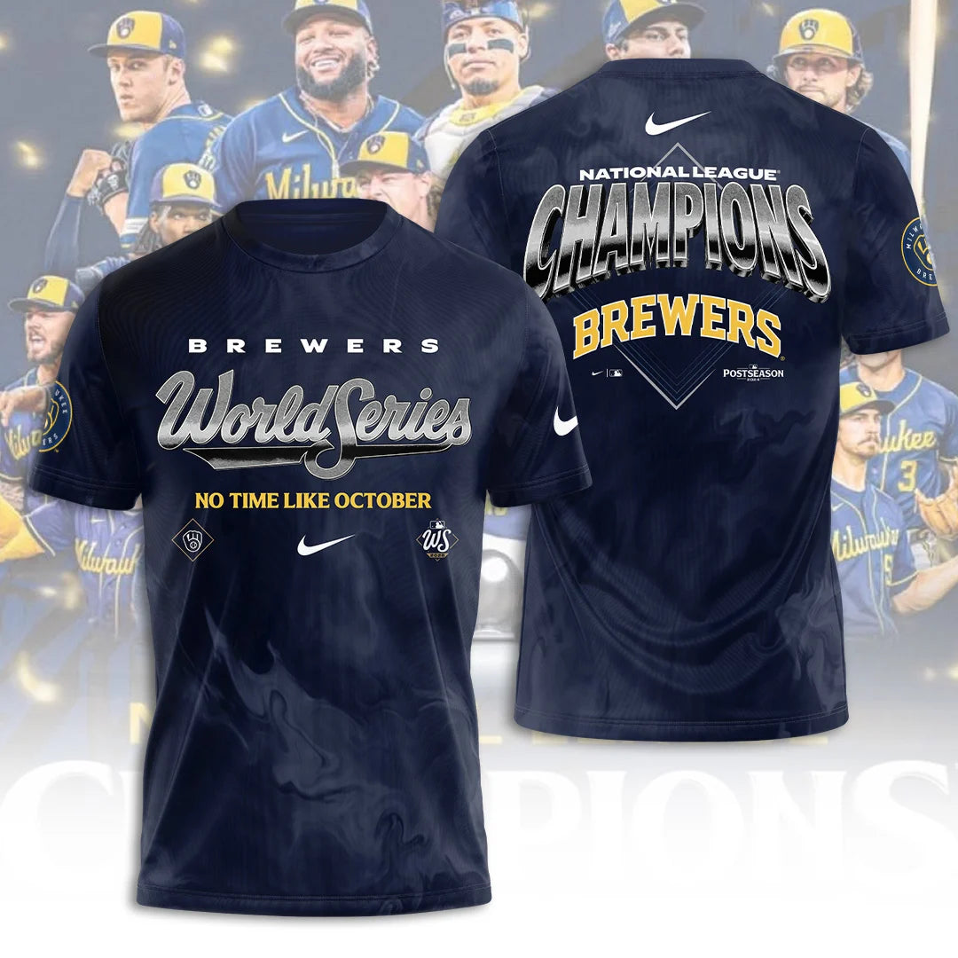 Limited Edition Milwaukee Brewers 2026 National League Champions T-shirt