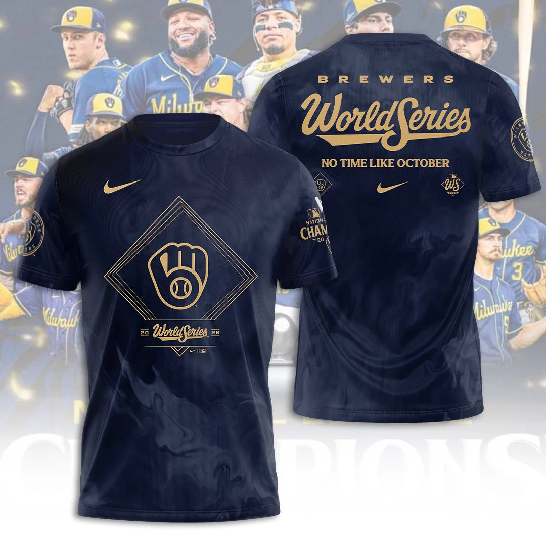 Limited Edition Milwaukee Brewers 2026 National League Champions T-shirt