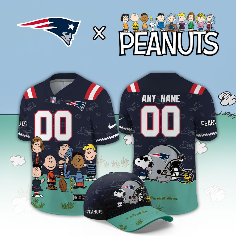 Limited Edition New England Patriots x Peanuts 2026 Football Jersey