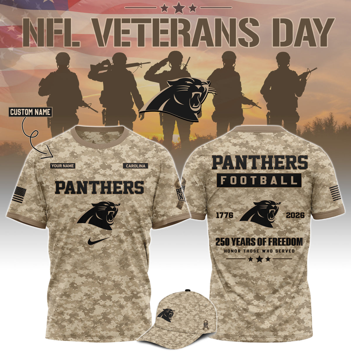 All Team NFL x Veterans Day 2026 T-Shirt