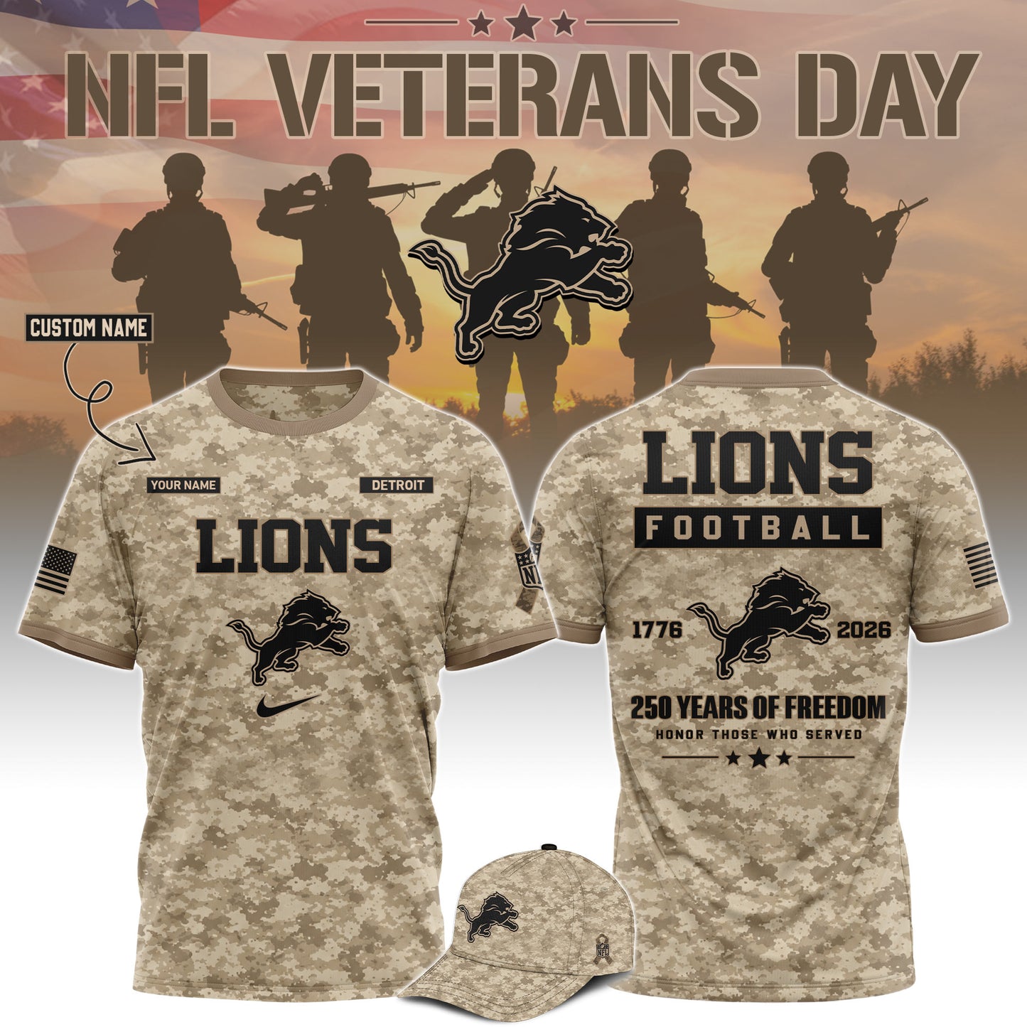 All Team NFL x Veterans Day 2026 T-Shirt
