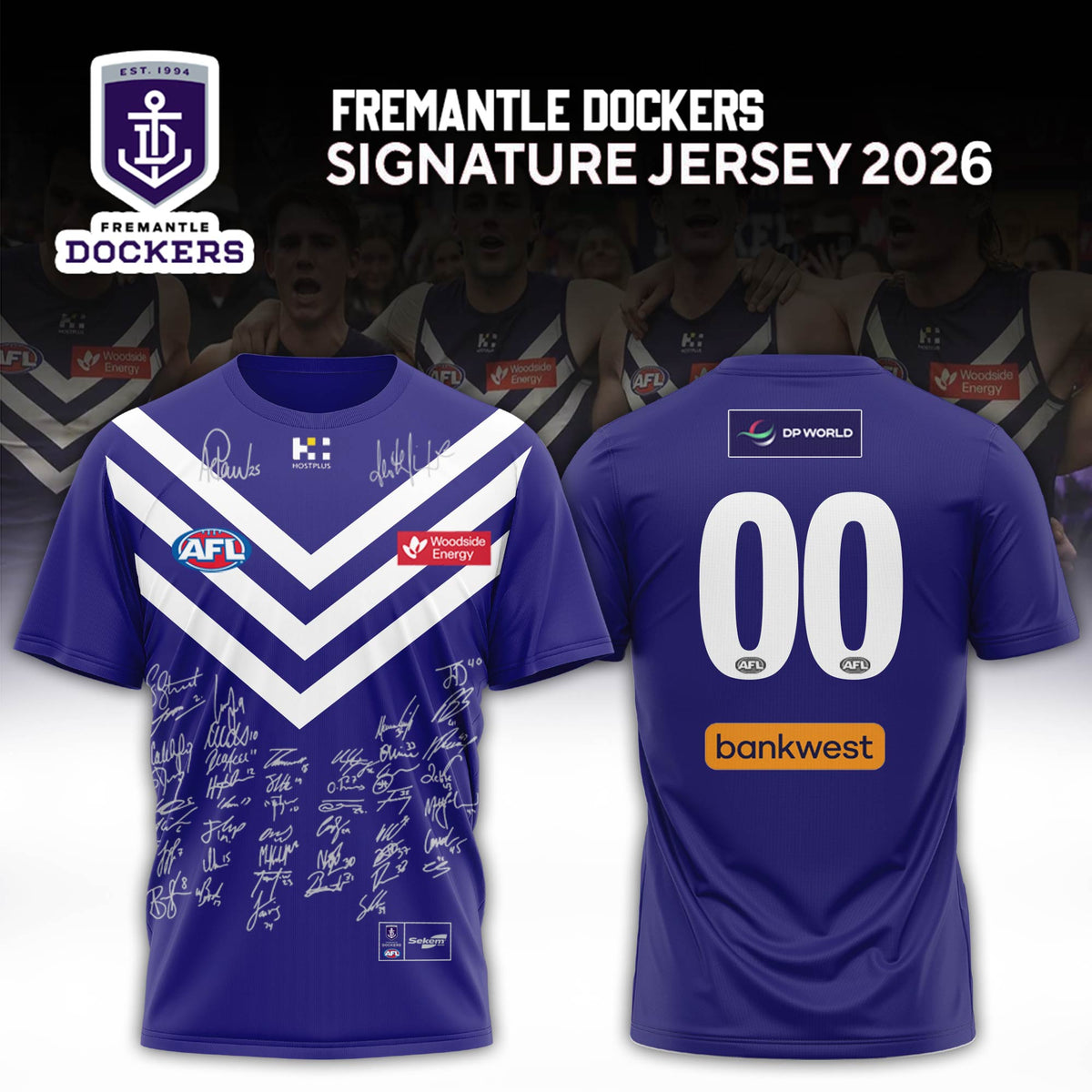 Limited Edition Fremantle Dockers 2026 AFL Grand Final T-shirt