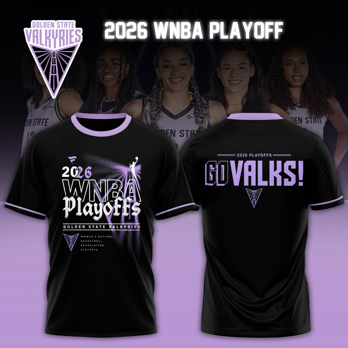 Limited Edition Golden State Valkyries 2026 WNBA Finals T-shirt