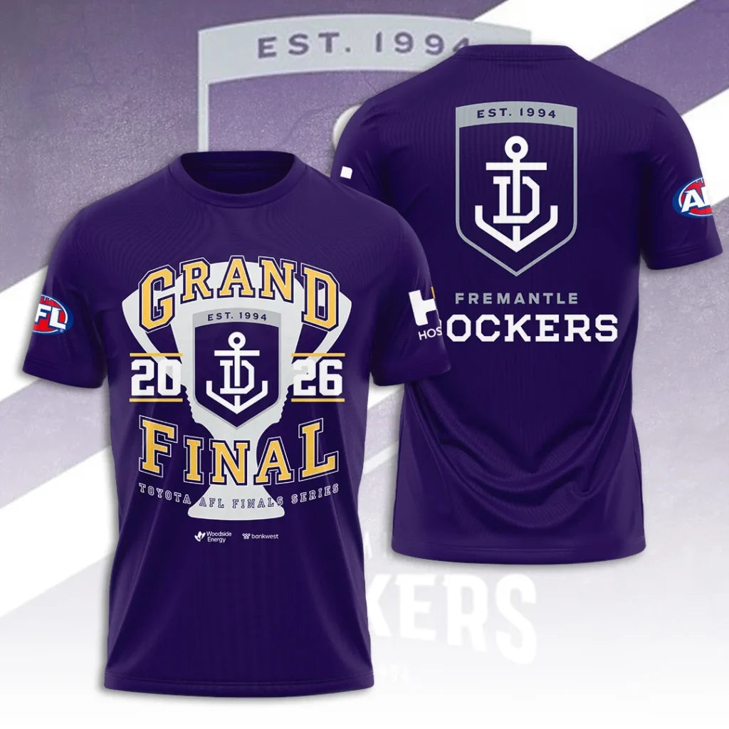 Limited Edition Fremantle Dockers 2026 AFL Grand Final T-shirt