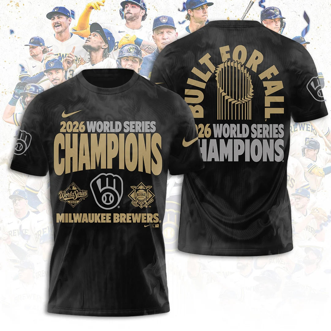 Limited Edition Milwaukee Brewers 2026 World Series Champions T-shirt