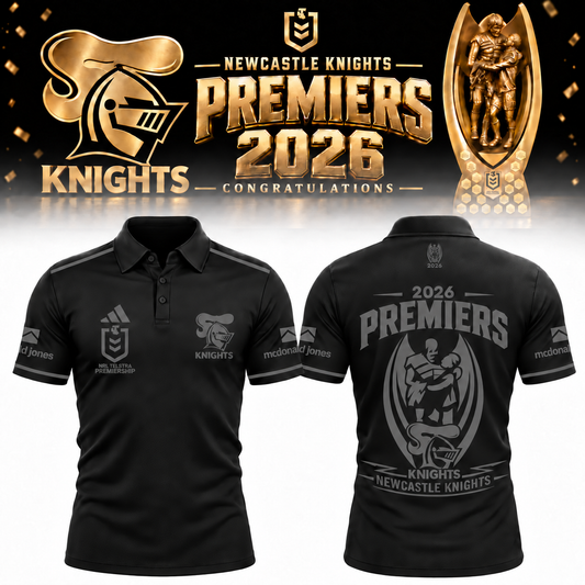 Limited Edition Newcastle Knights 2026 NRL Premiers Polo