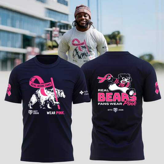 Limited Edition Real Bears Fans Wear Pink T-shirt