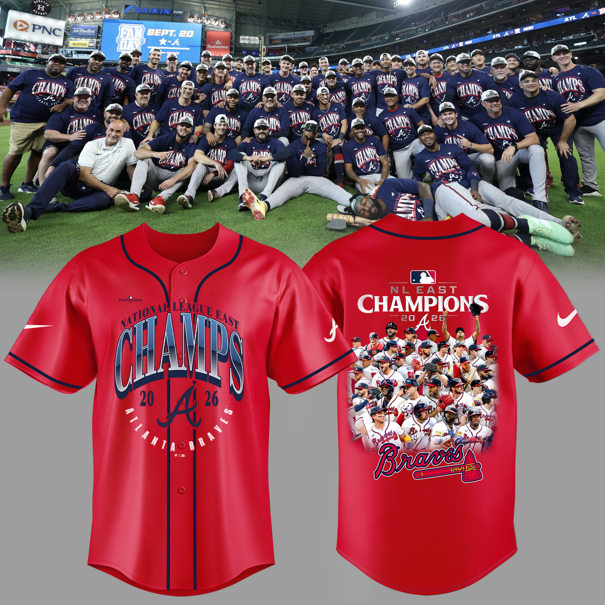 Limited Edition Atlanta Braves 2026 NL East Division Champions Jersey