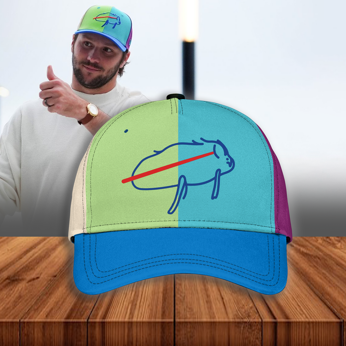Limited Edition Buffalo Bills Billustration Cap