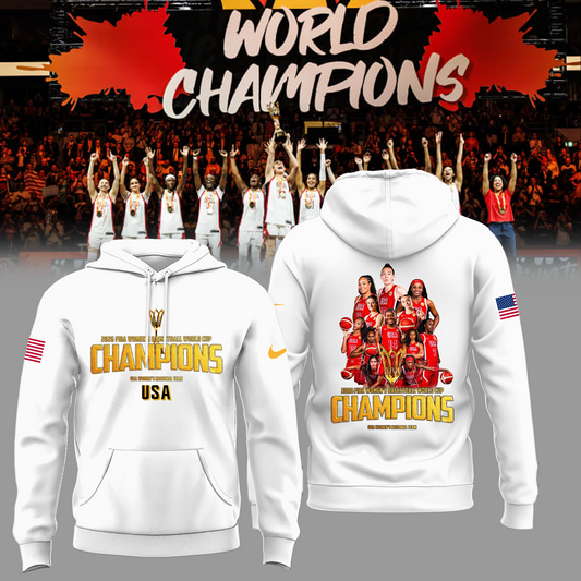 Limited Edition USA Women’s Basketball 2026 FIBA World Cup Champions Hoodie