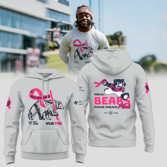 Limited Edition Real Bears Fans Wear Pink Hoodie